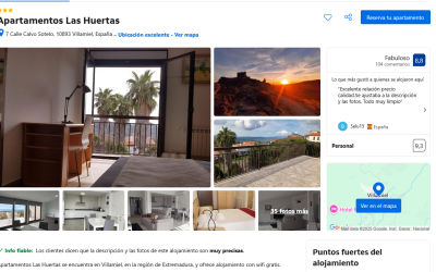 ¡Tenemos una puntuación de 8.9/10 en Booking!